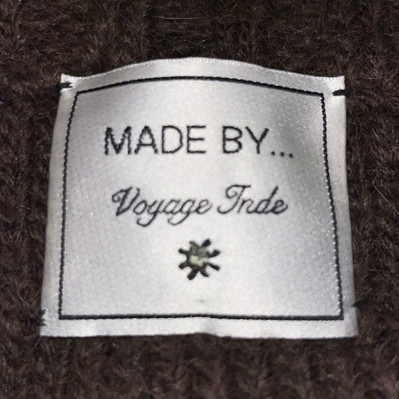 Wool Sweater coat w/ fringe - Picture 7 of 7